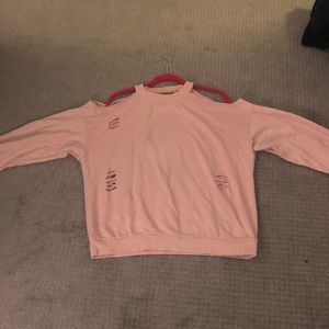 Dusty rose honey punch slouchy sweatshirt!